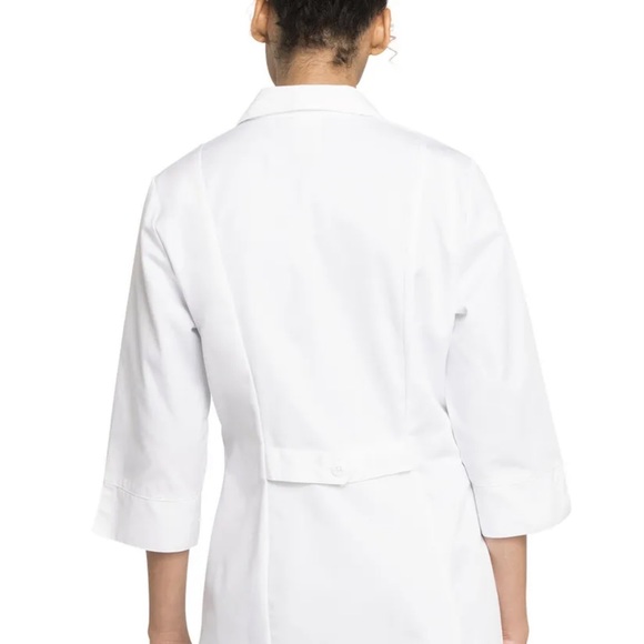 White Cherokee Scrubs 30" 3/4 Sleeve Lab Coat 1470 WHT. Size XS - Picture 5 of 7